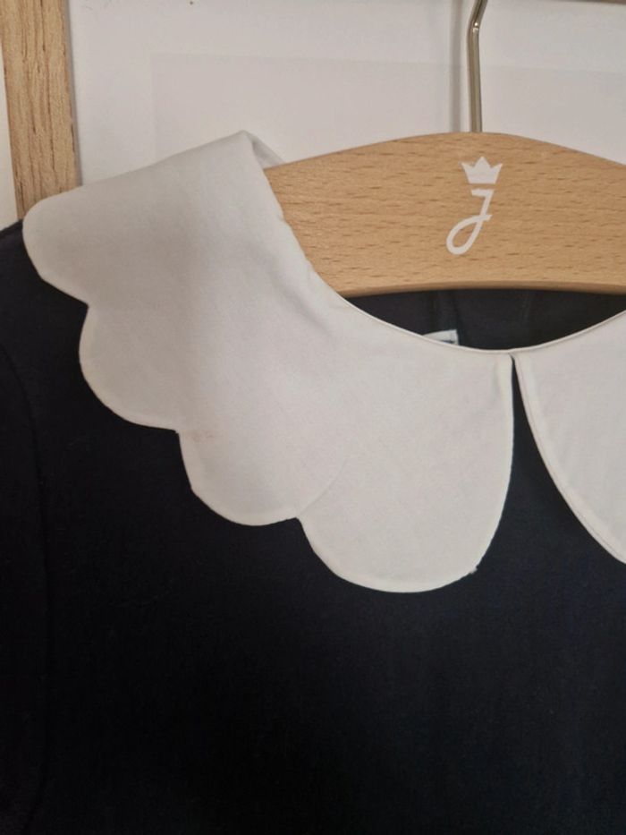 Robe sweat Jacadi 6ans col pétale - photo numéro 3
