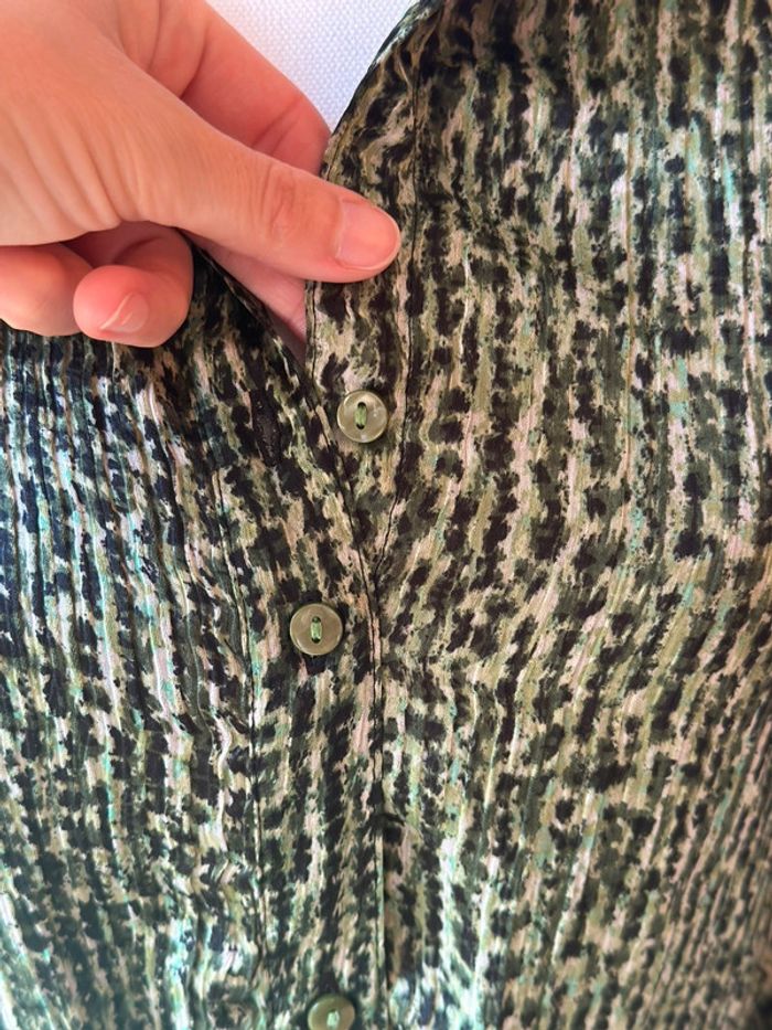 Robe midi imprimée vert taille 38 - Vero Moda - photo numéro 7