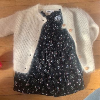 Ensemble robe + gilet 6-9 mois