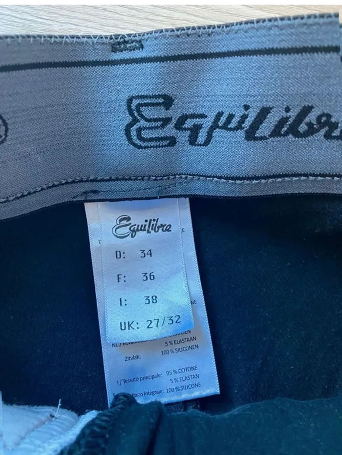 Pantalon Equilibre  Taille 36  –  Très  bon état  – Full Grip Noir - photo numéro 4