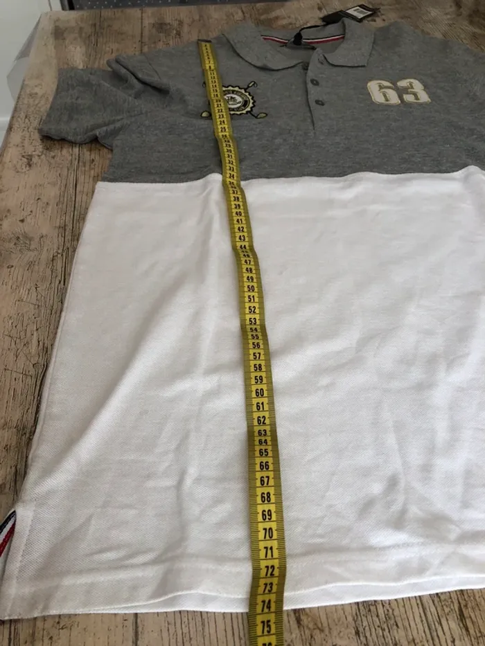 Polo gris et blanc - photo numéro 9