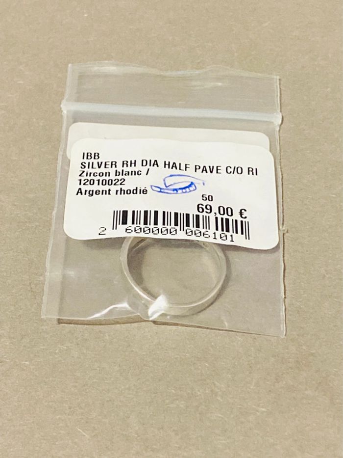 Bague Argent Zirconium Blanc Neuf - photo numéro 4