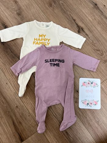 Lot 2 pyjamas légers Kiabi