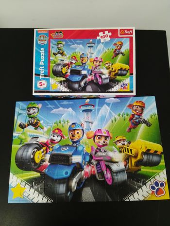 Puzzle 100 pièces pat patrouille aux motos 