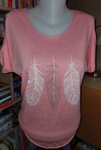 Tee-shirt rose pâle TU