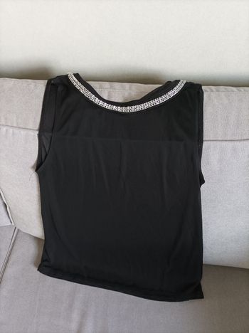 Débardeur noir transparent 