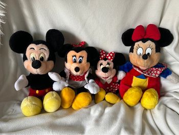 Lot de 4 peluches vintage Mickey & Minnie – Disney