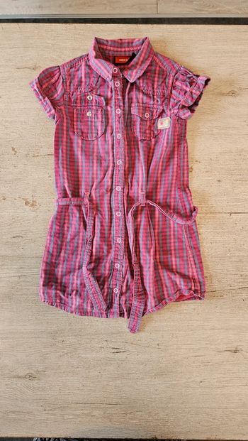 Robe courte à manches courtes, à carreaux, Mexx, 7 ans, nickel
