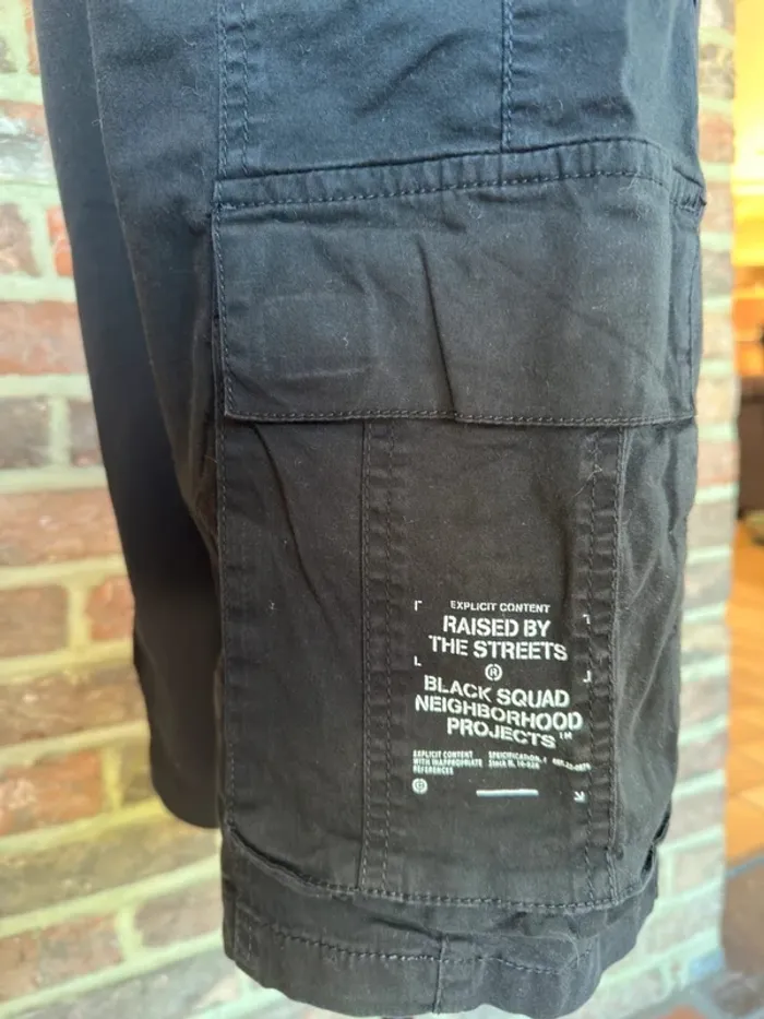 Short noir cargo homme Black Squad Taille S / 36 - photo numéro 5