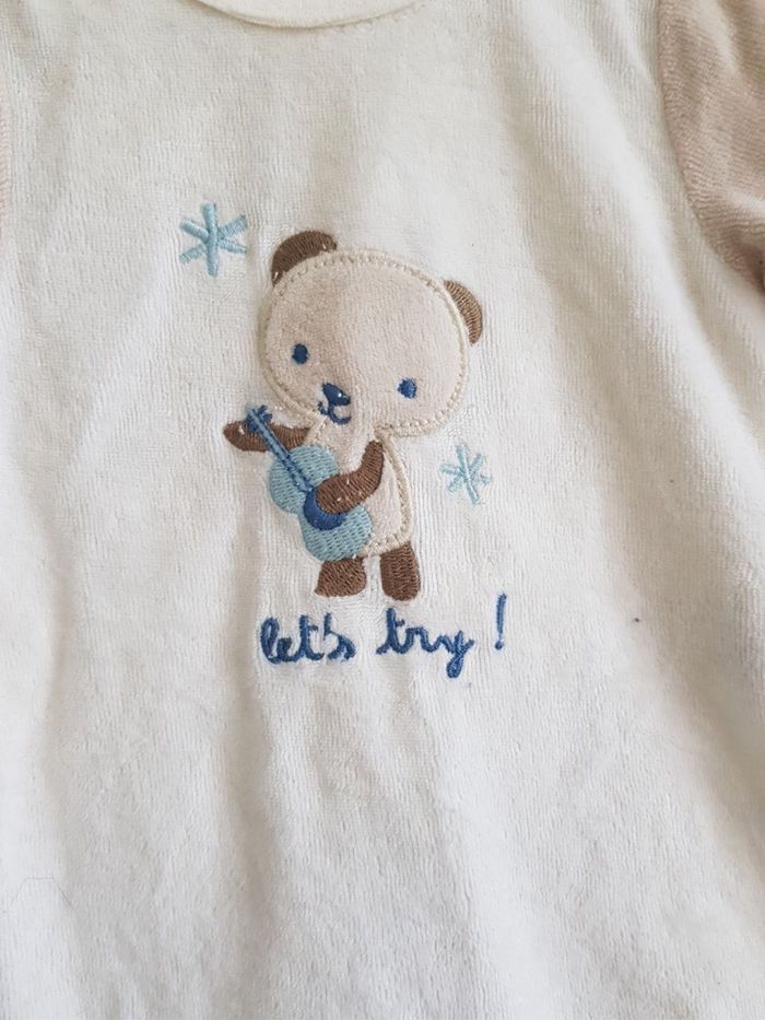 Pyjama en velours taille naissance - photo numéro 2