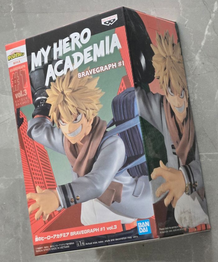 Figurine Bravegraph #1 Vol 3 Katsuki Bakugo (My Héro Academia) neuve sous scellé - photo numéro 3