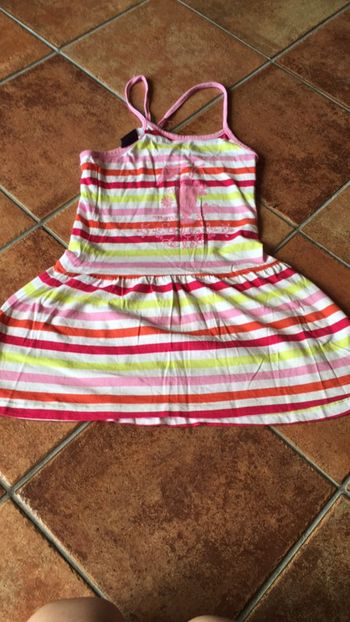 Robe d été sergent major 5 ans avec foulard à sorti taille unique