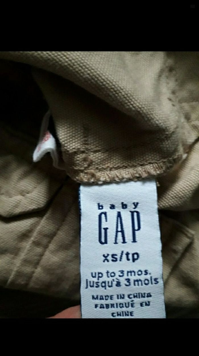 Salopette beige baby gap - photo numéro 3
