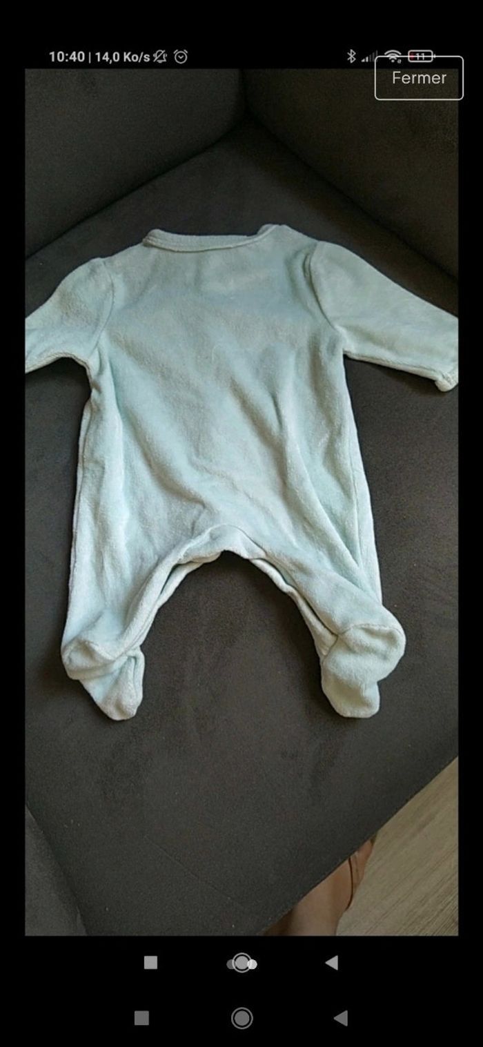Pyjama naissance velour - photo numéro 2