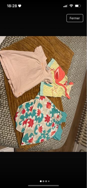 Lot robes bébé fille 6 mois