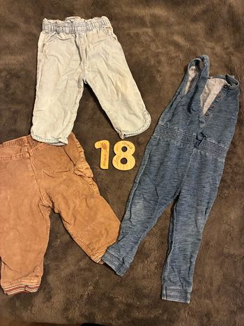 Lot pantalons 18 mois
