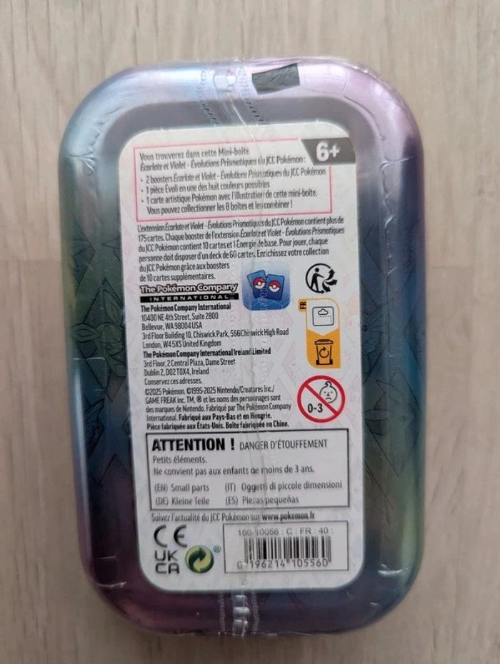 Sublime Pokémon Mini Tins Givrali EV8.5 Evolutions Prismatiques Scellée Neuve FR - photo numéro 2