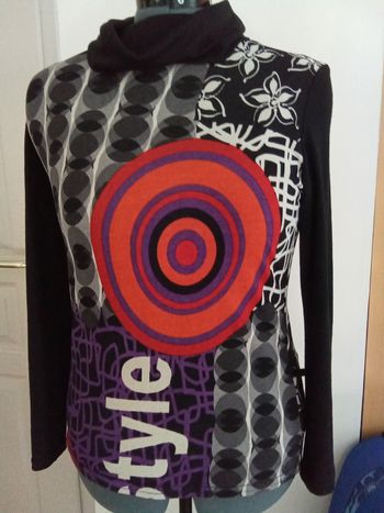 Pull fin à col roulé, Affinités, taille 4