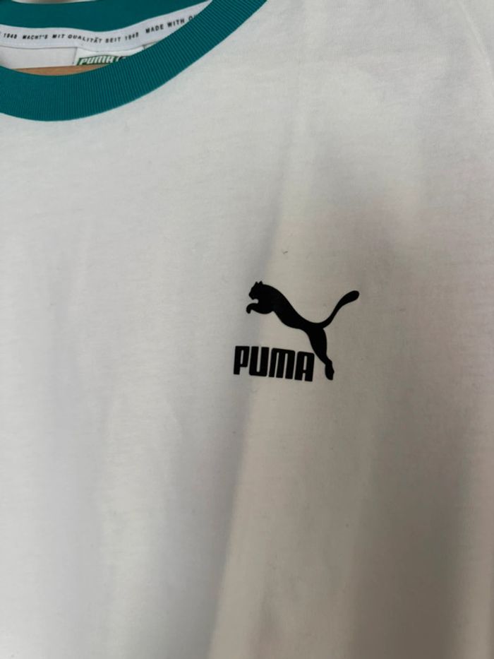 T-shirt blanc Puma homme S ou 36 - photo numéro 3