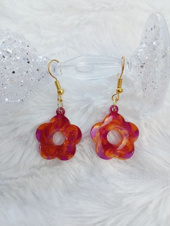 Boucles d'oreilles fleurs 