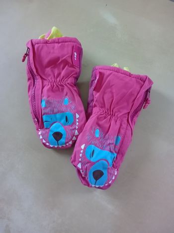 Moufles gants ski bébé fille