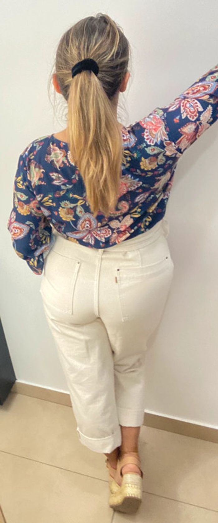 Blouse bohème imprimée Taille L - photo numéro 8