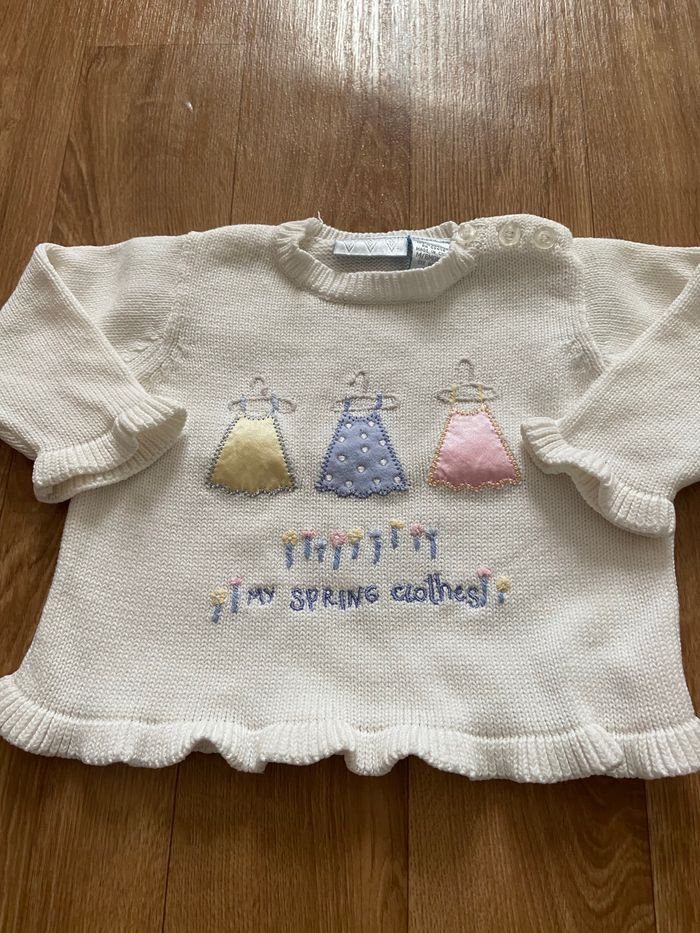 Pull maille fille 6M - photo numéro 3