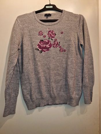 Pull un jour ailleurs taille 1 avec mérinos/ made in Italy