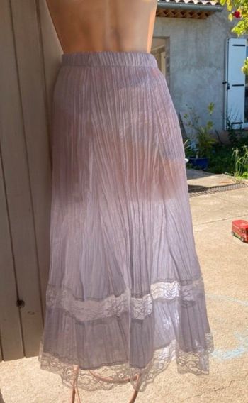 Jupe plissée transparente