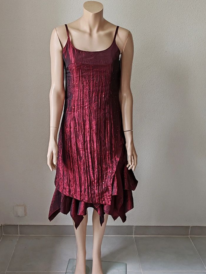 Robe de cérémonie bordeaux