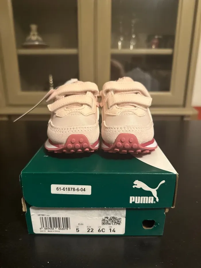Baskets Puma Rider FV Bow V Inf rose bébé fille – Pointure 22 (UK 5 / US 6C) - photo numéro 4