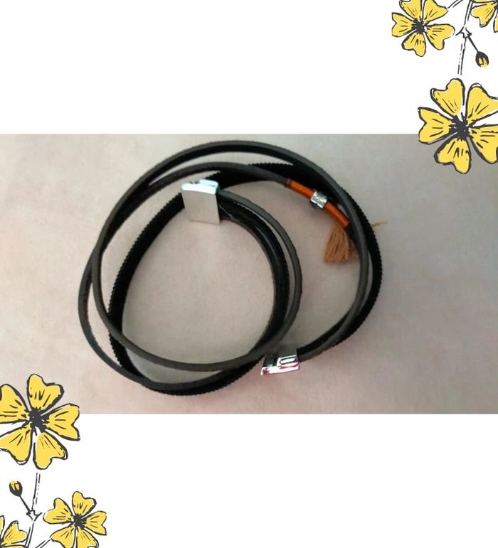 Bracelet multirangs fantaisie – Tons chauds & pampille beige - photo numéro 11