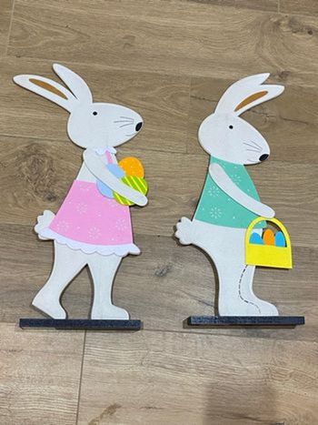 Décoration lapins de Pâques