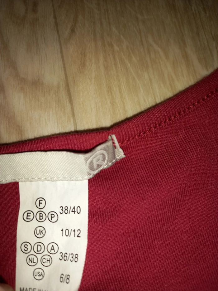 Haut col V à manches 3/4 neuf - photo numéro 5