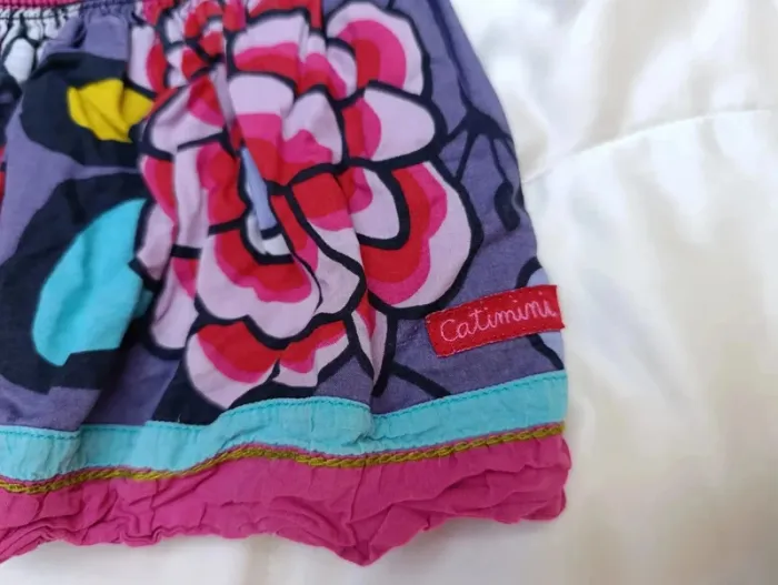 Jupe multi couleurs à fleurs 2 ans Catimini - photo numéro 2