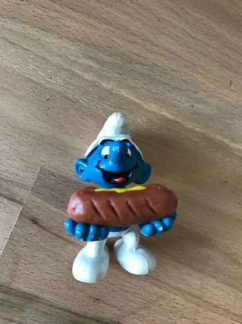 1 figurine les schtroumpfs 5cm de haut environ marque schleich vintage 1982