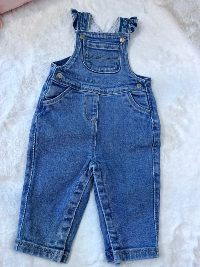 Salopette en jeans taille 6 mois tao
