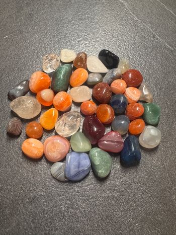 Lot de 260 g de pierres polies – Idéal collection ou création