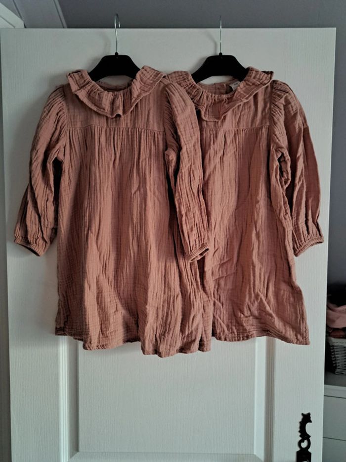 Robes jumelles neuves H&M 104cm
