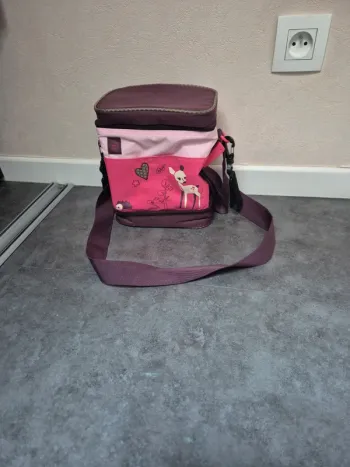 Sac à lunch isotherme pour enfants Lassig avec bandoulière réglable, motif petit faon