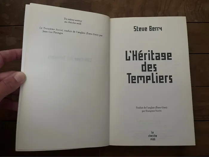 Roman policier L’héritage des Templiers par Steve Berry - photo numéro 4