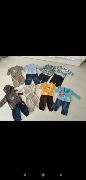 Gros Lot de 8 tenues ensembles bébé garçon 6 mois interchangeables