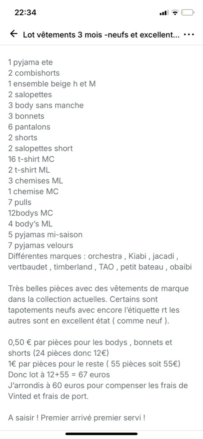 Lot vêtements bébé garçon 3mois - photo numéro 2