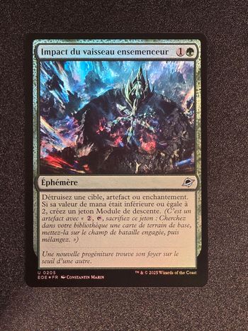 Magic the gathering - Impact du vaisseau ensemenceur - Foil - Edge of Eternities
