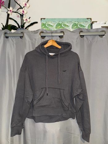 Sweat à capuche gris Hollister