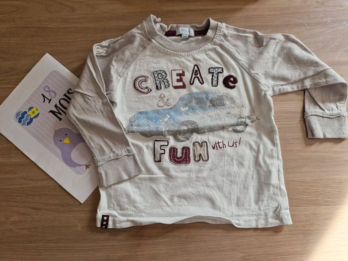 Lot de 10 t-shirts manches longues 18 mois - photo numéro 6