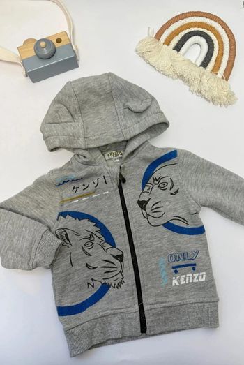 Sweat Kenzo capuche et zip Kenzo garçon 12 mois, 74 cm