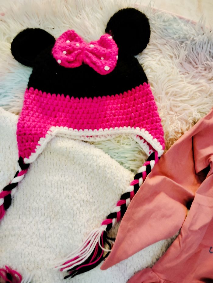 Lot Minnie Disney 2/3  ans poncho bonnet pant - photo numéro 6
