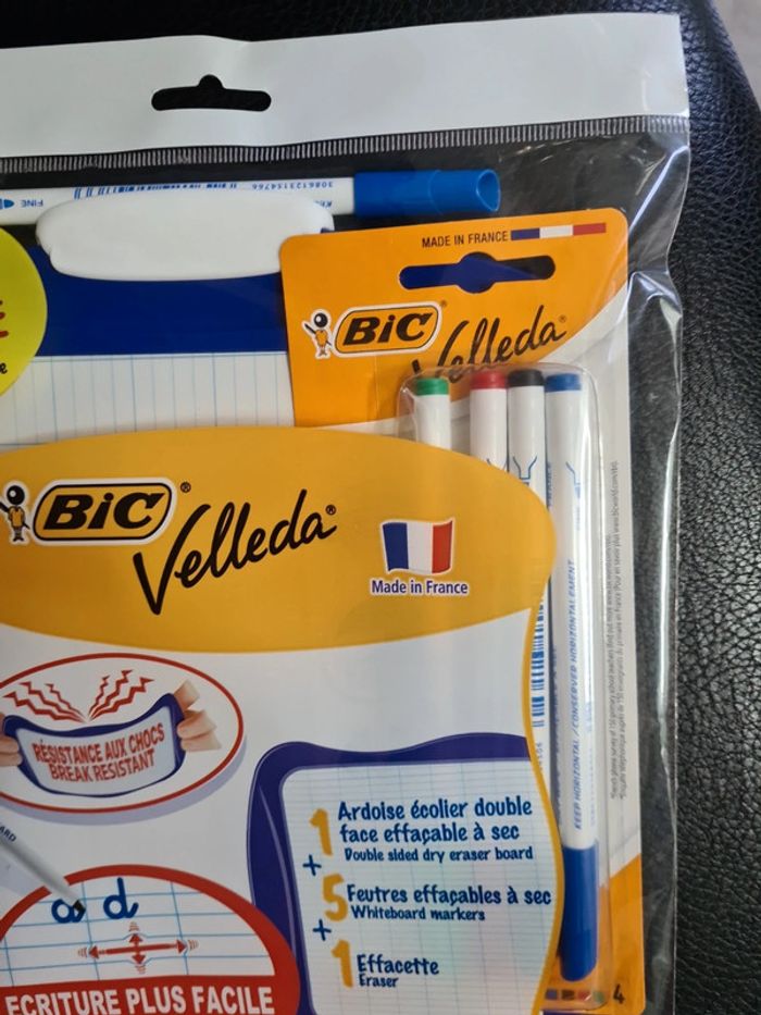 Kit ardoise &5 feutres & effacette bic - photo numéro 3