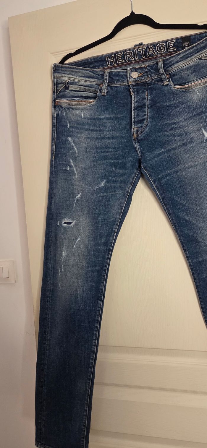 Jean Le Temps des Cerises Héritage MARVIN T33 – Slim bleu délavé – excellent état - photo numéro 2
